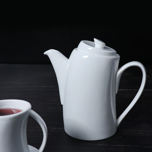 Théière créative en céramique et porcelaine blanche, pour café et restaurant