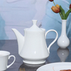 Théière blanche en porcelaine de fournisseur de restaurant d'Oman 
