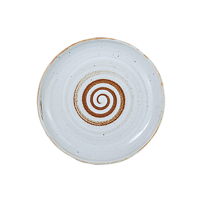 Assiette alimentaire en porcelaine avec support