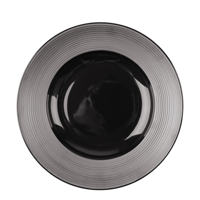 Bol à riz design en céramique noire mate