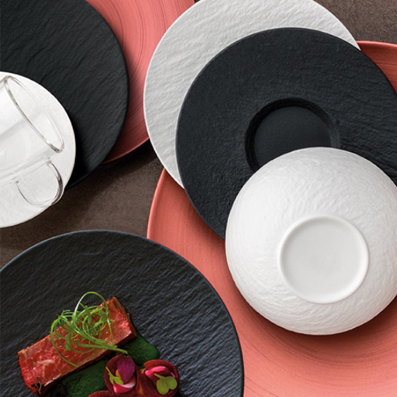 Assiette en céramique de recette de restaurant 10 pouces pour chef