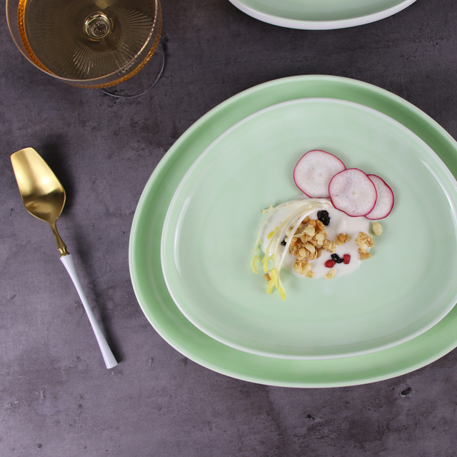Assiette Pratos Conjuntos De Louas assiettes nordiques en céramique pour Restaurant