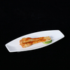 Assiette longue blanche Assiette à sushi Assiette rectangulaire longue