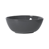 Bol carré irrégulier en céramique durable, gris foncé