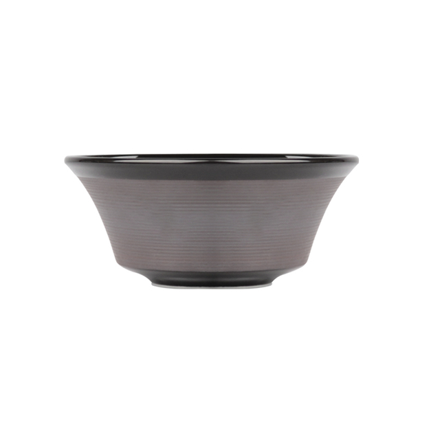 Bol à riz design en céramique noire mate
