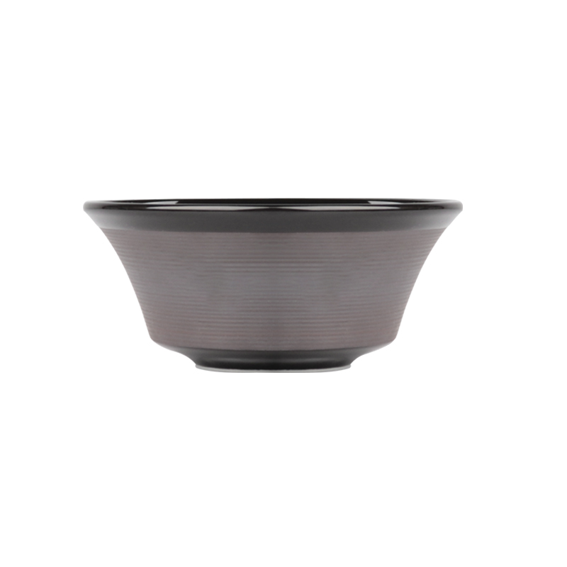 Bol à riz design en céramique noire mate