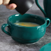 Bol à soupe de maïs en céramique-vert