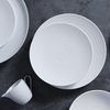 Assiette en porcelaine blanche très durable 10 pouces