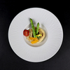 Assiette à pâtes en porcelaine blanche de 11,25 pouces, assiette creuse, vaisselle de restaurant