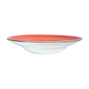 Bol ovale rouge en porcelaine, taille 9/10 pouces
