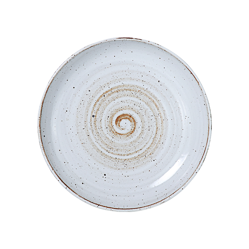 Service de table spécial pour Restaurant, service de table de fête, service de table Vintage en porcelaine blanche mouchetée