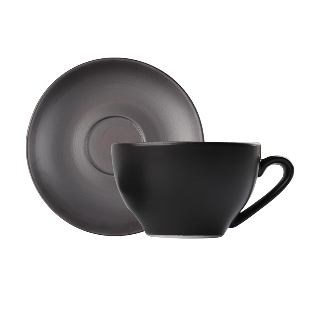 Vaisselle personnalisée tasses à Cappuccino en céramique tasses à café en céramique avec soucoupe pour café