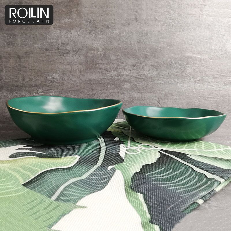 Bol à soupe, vaisselle vert mat, bol à riz