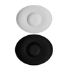 Assiette à salade ovale en porcelaine pour restaurants-150 ml