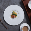 Assiettes en céramique de Restaurant, plats, vente en gros, assiettes de Restaurant, ensemble de vaisselle en porcelaine blanche
