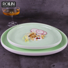 Service de table en porcelaine jaune vert moyen-orient