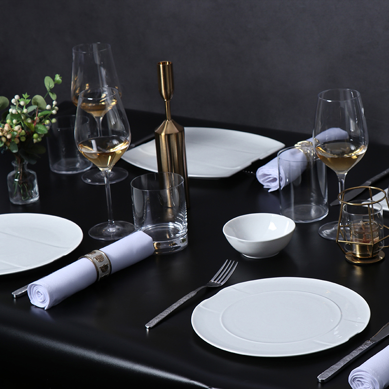 Bol à pâtes pour restaurant, bols à pâtes ronds en porcelaine blanche pour le commerce de gros