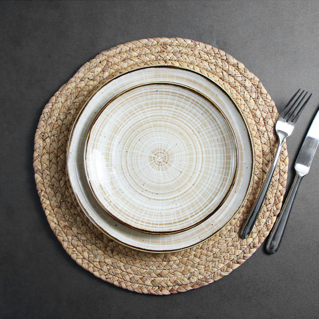 Service de vaisselle en porcelaine beige Service de table en céramique Chaozhou