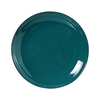Assiette ronde verte en porcelaine de 12 pouces