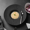 Vaisselle en porcelaine de plat de chef de grès de fournisseur de plat d'hôtel d'étoiles pour le restaurant de partie