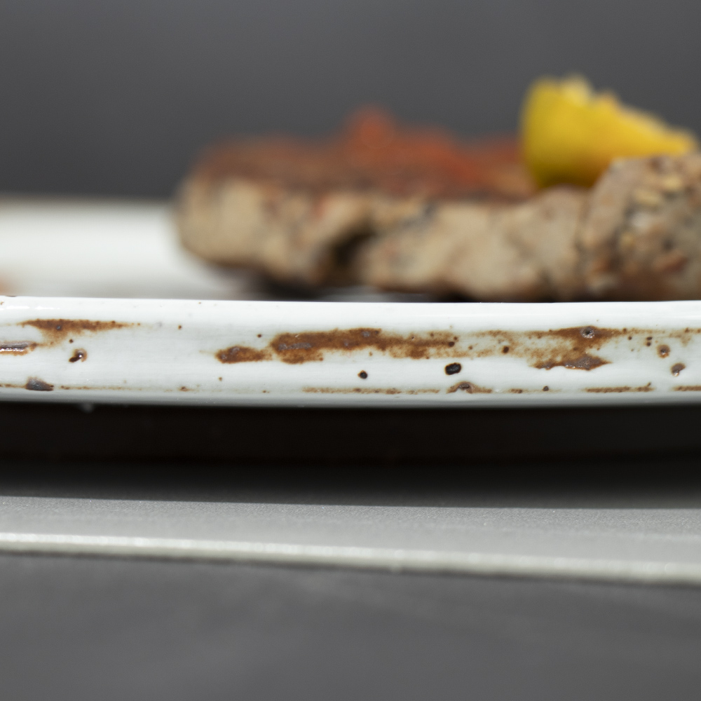 Assiette à Steak de restaurants, assiette à dîner en porcelaine, vaisselle de table