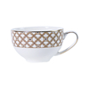 Ensemble de tasses en porcelaine tendre, tasse à thé et soucoupe en porcelaine fine de couleur rouge