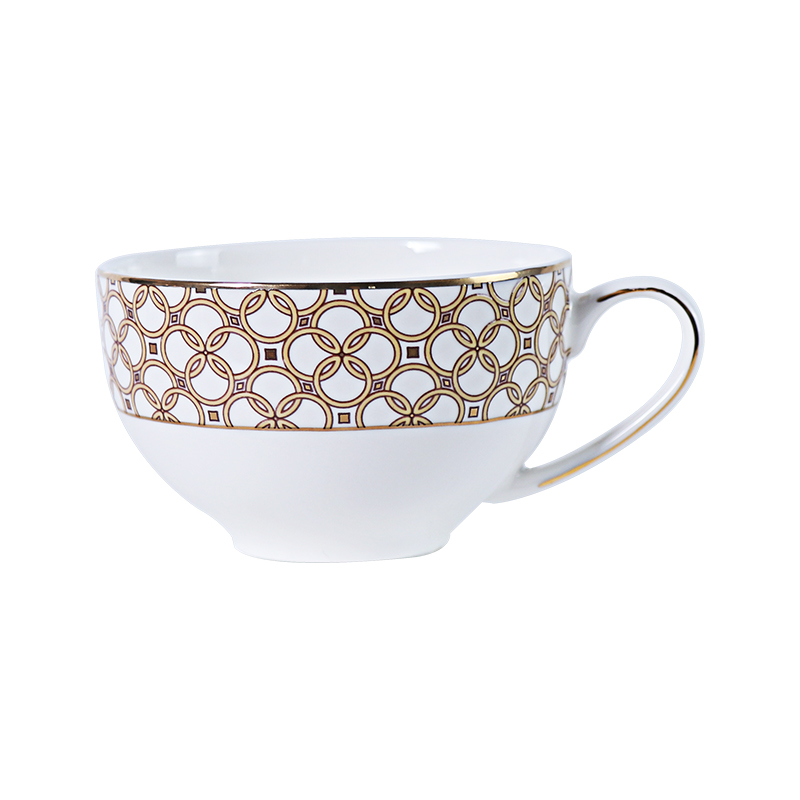 Ensemble de tasses en porcelaine tendre, tasse à thé et soucoupe en porcelaine fine de couleur rouge