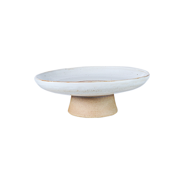 Assiette alimentaire en porcelaine avec support