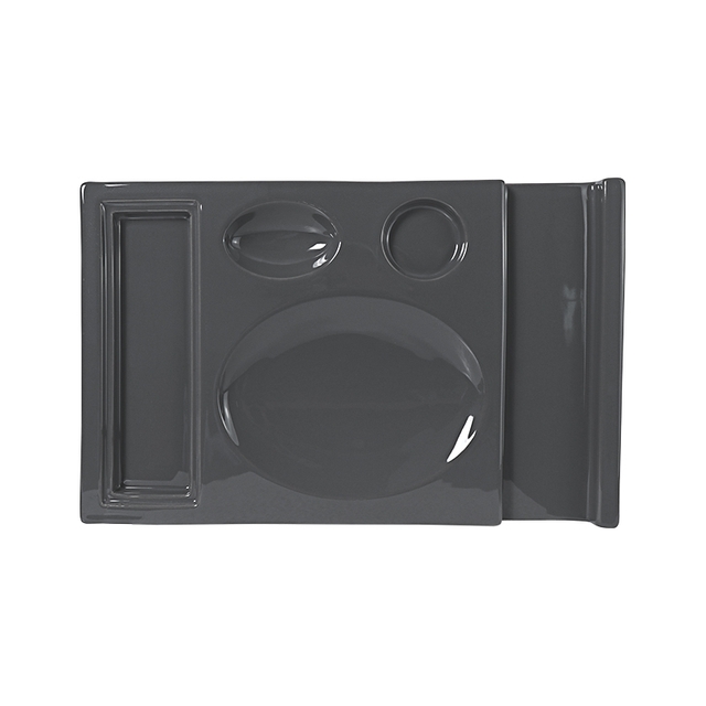 Plaques de compartiment personnalisées, support de plateau de crabe, prix d'usine OEM/ODM, fabricant de céramique Chaozhou