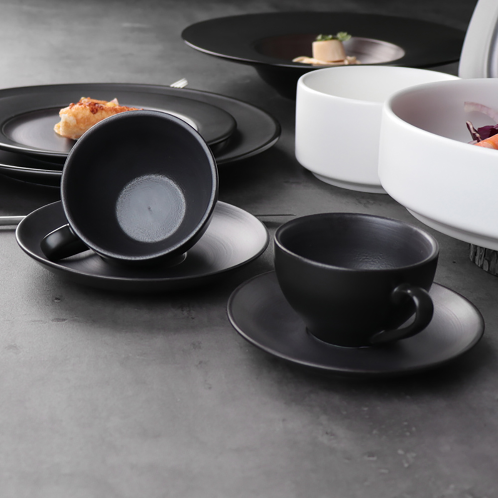 Vaisselle personnalisée tasses à Cappuccino en céramique tasses à café en céramique avec soucoupe pour café