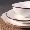 Vaisselle en porcelaine Bol artisanal moucheté Bol en céramique