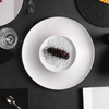 Assiette creuse en céramique blanche mate, assiette à pâtes pour restaurants, assiette à glace en porcelaine pour fruits de mer 