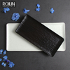 Assiette rectangulaire en céramique noire, assiette en porcelaine mate - 13 pouces