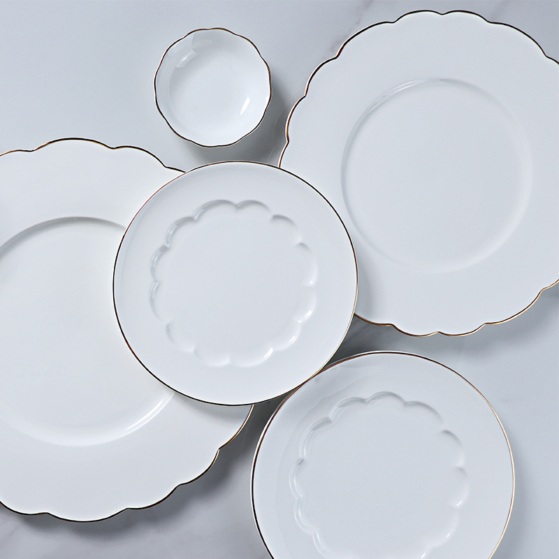 Vaisselle en porcelaine fine, ensembles de vaisselle de luxe