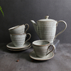 Ensemble de tasses à thé, théière, tasse à café Vintage, vente en gros, service à thé en céramique