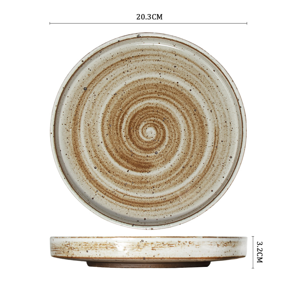 Assiette personnalisée en porcelaine, vaisselle de table pour restaurants