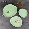 Service de table en porcelaine jaune vert moyen-orient