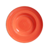 Bol ovale rouge en porcelaine, taille 9/10 pouces