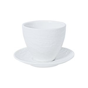 Tasses à thé de Restaurant blanc ensemble de tasses à thé théière en grès