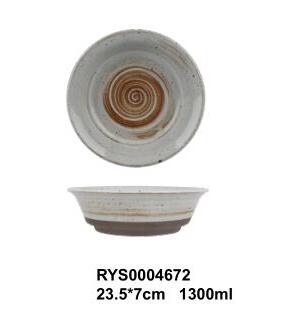 Assiette creuse de vaisselle de restaurant, assiette creuse, 45oz