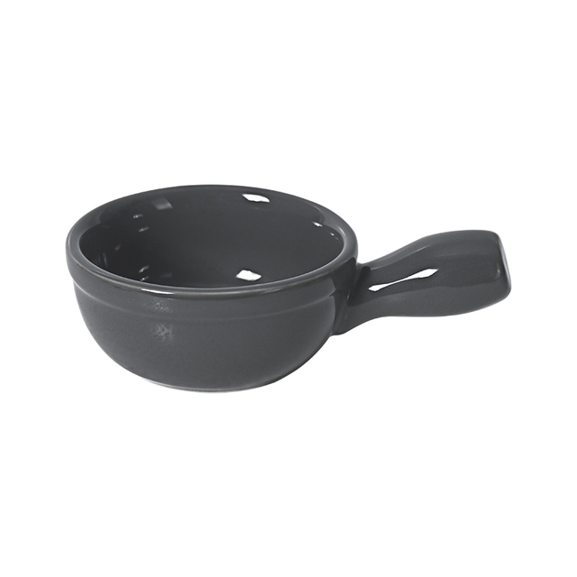 Mini soucoupe en céramique de porcelaine de restaurants de soucoupe de plats de poignée de 3,5 pouces avec la poignée