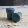 Salière moderne en porcelaine bleu royal