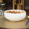 Bols à soupe en céramique Deep Bowl avec bord doré