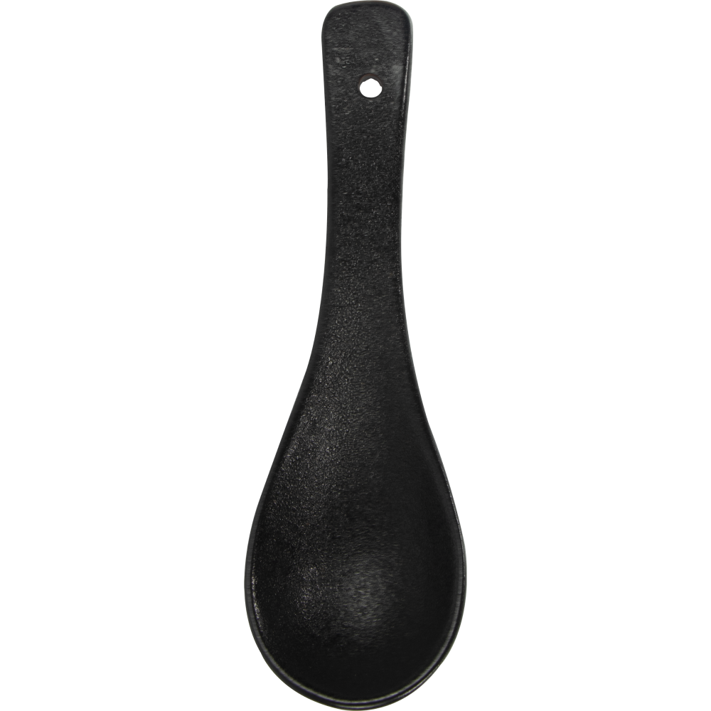 Cuillère en céramique de cuillère noire de porcelaine pour des restaurants