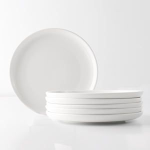 Assiette personnalisée en porcelaine blanche, prix d'usine, vaisselle en céramique