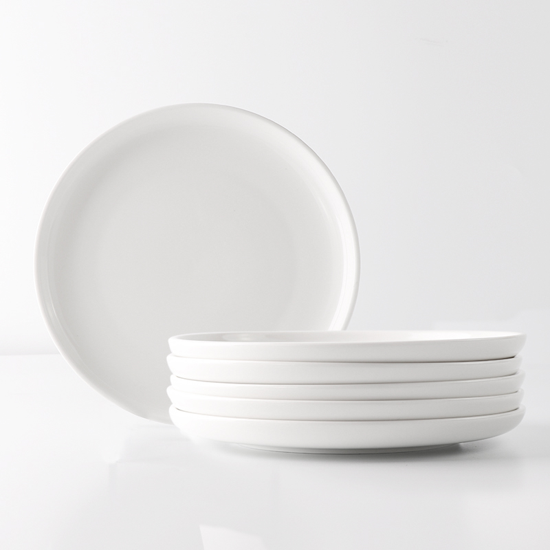 Assiette personnalisée en porcelaine blanche, prix d'usine, vaisselle en céramique