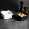Bols empilables noirs et blancs Bols droits carrés - Porcelaine