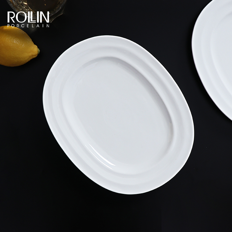 Platos De Ceramica Blanco pour Restaurant