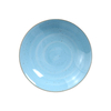 Assiette creuse en porcelaine profonde de bol à salade en grès bleu de 36/46 onces