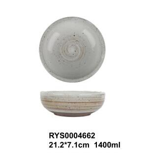 Assiette creuse de vaisselle de restaurant, assiette creuse, 45oz